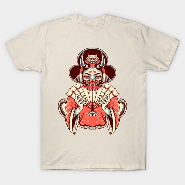 Oni Geisha T-Shirt by machmigo